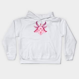 Cute Strawberry Baphomet Kids Hoodie